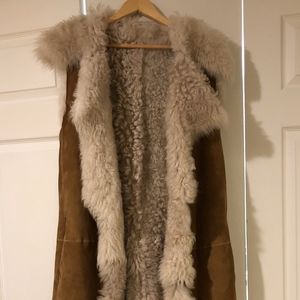 Michael Kors Sleeveless Shearling Vest